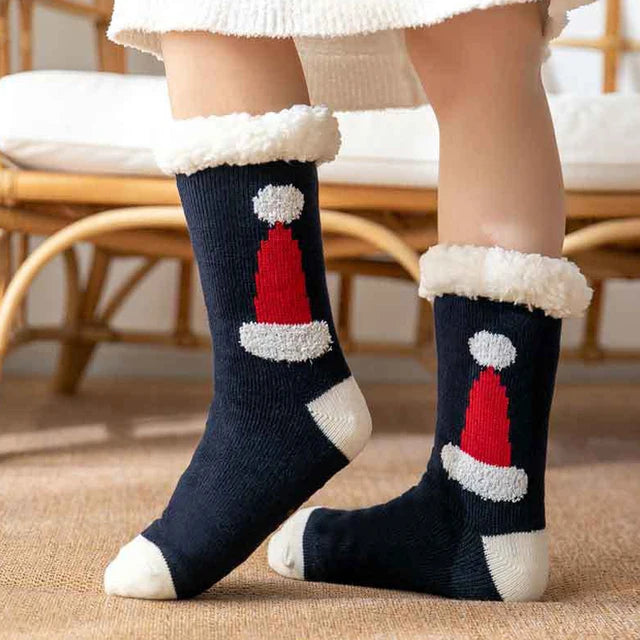 2023 New Cute Warm Socks Thicken Plus Cotton Winter Women Socks Christmas Kawaii Stocking Xmas Gift Home Floor Room Funny Sock