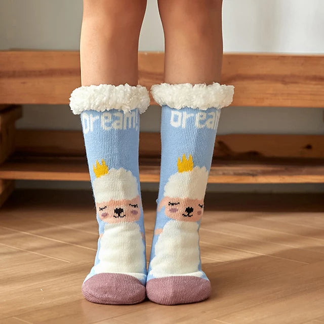 2023 New Cute Warm Socks Thicken Plus Cotton Winter Women Socks Christmas Kawaii Stocking Xmas Gift Home Floor Room Funny Sock