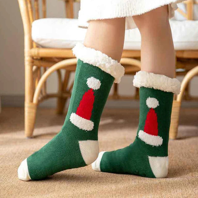 2023 New Cute Warm Socks Thicken Plus Cotton Winter Women Socks Christmas Kawaii Stocking Xmas Gift Home Floor Room Funny Sock