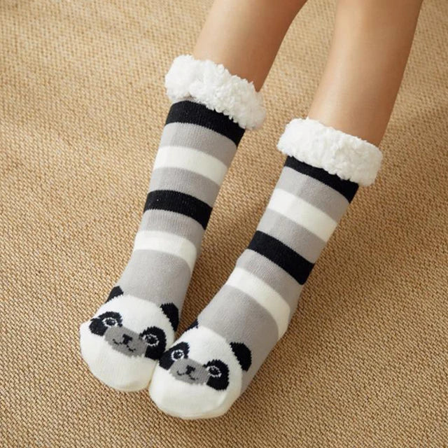2023 New Cute Warm Socks Thicken Plus Cotton Winter Women Socks Christmas Kawaii Stocking Xmas Gift Home Floor Room Funny Sock