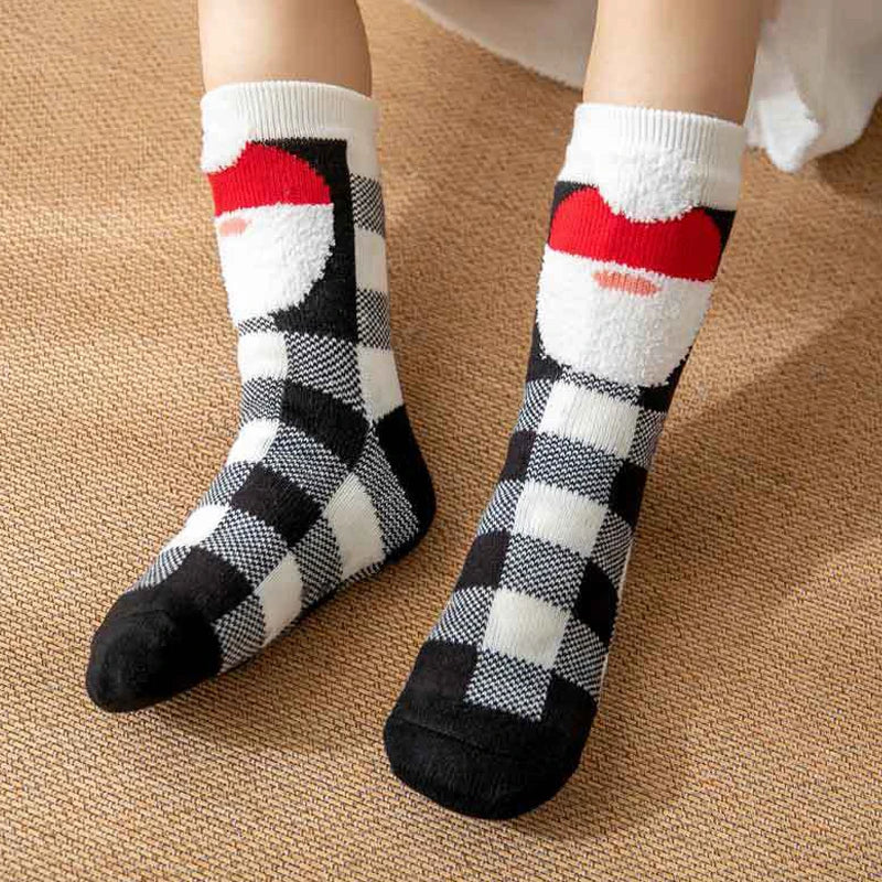 2023 New Cute Warm Socks Thicken Plus Cotton Winter Women Socks Christmas Kawaii Stocking Xmas Gift Home Floor Room Funny Sock